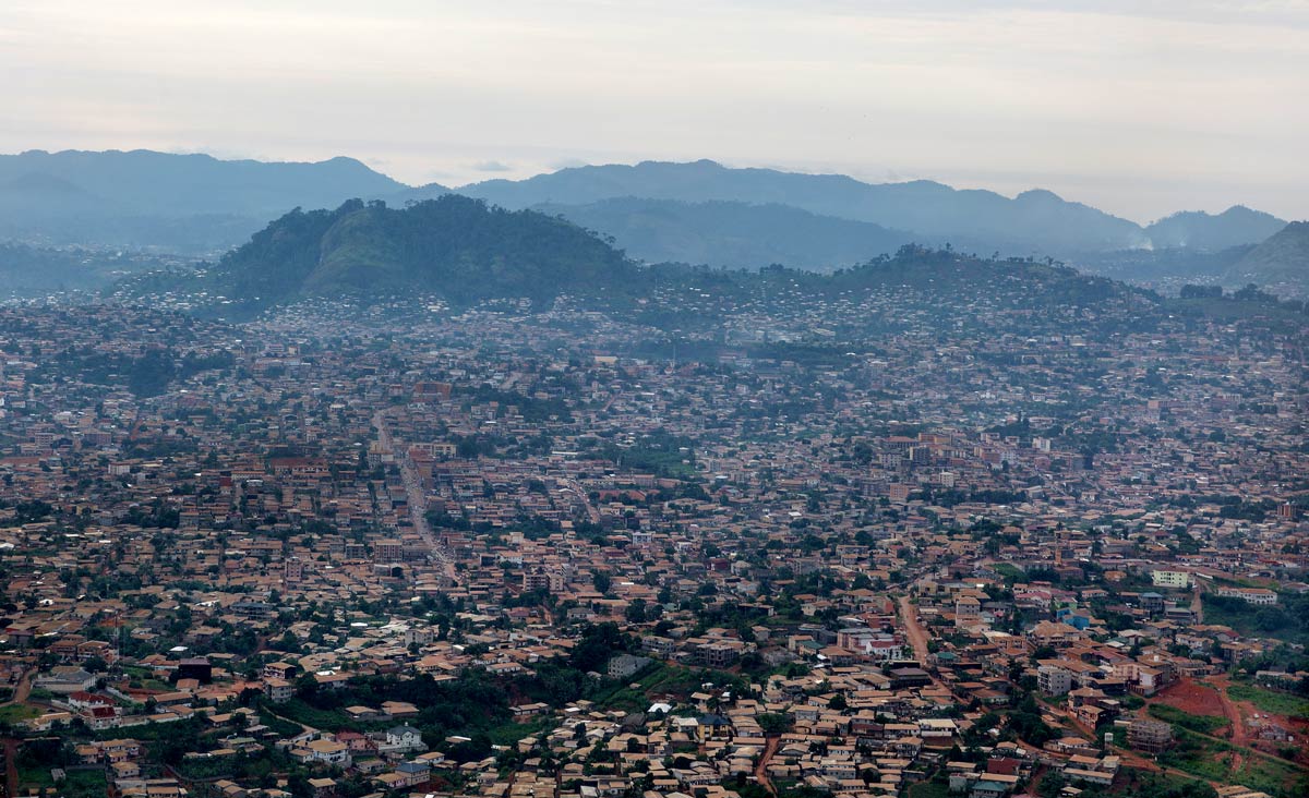 Yaounde, Cameroon aerial view